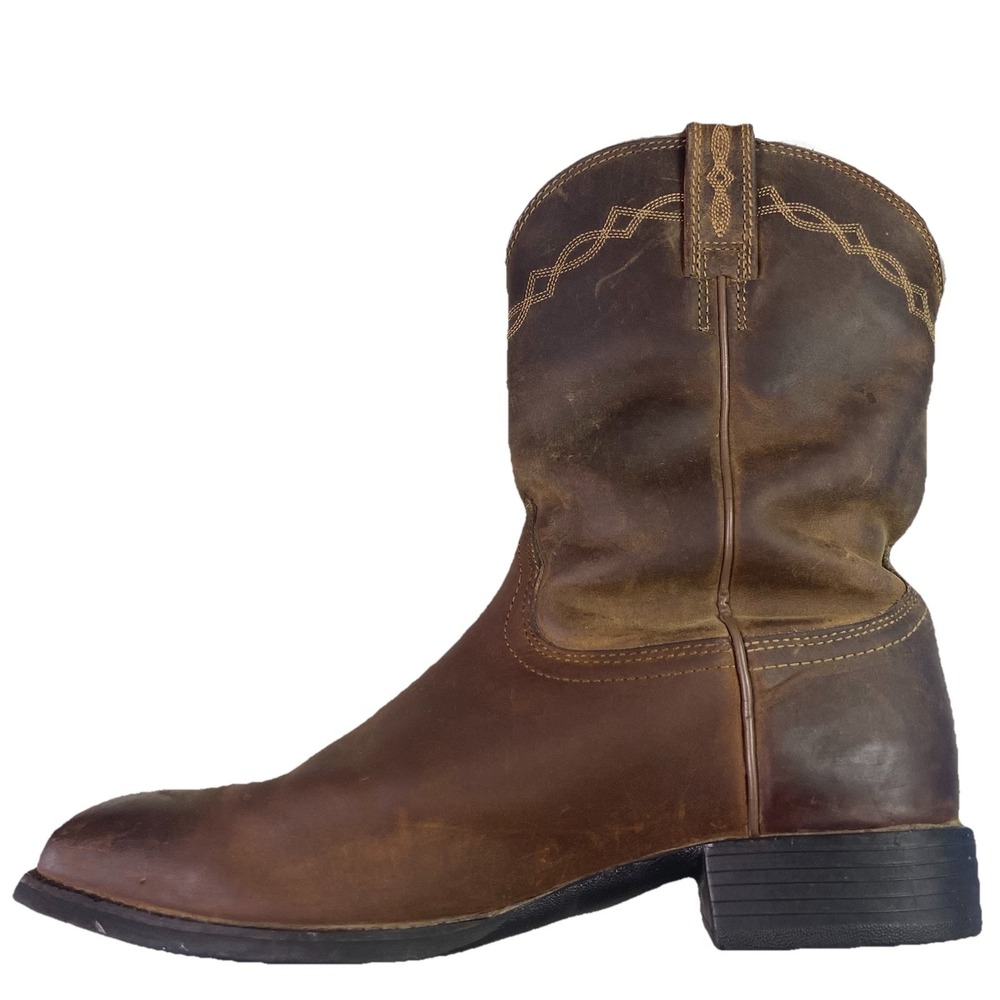 ARIAT Men's Leather Brown Western Cowboy Riding Boots‎ Style 35525 Sz.12 D - Picture 7 of 14